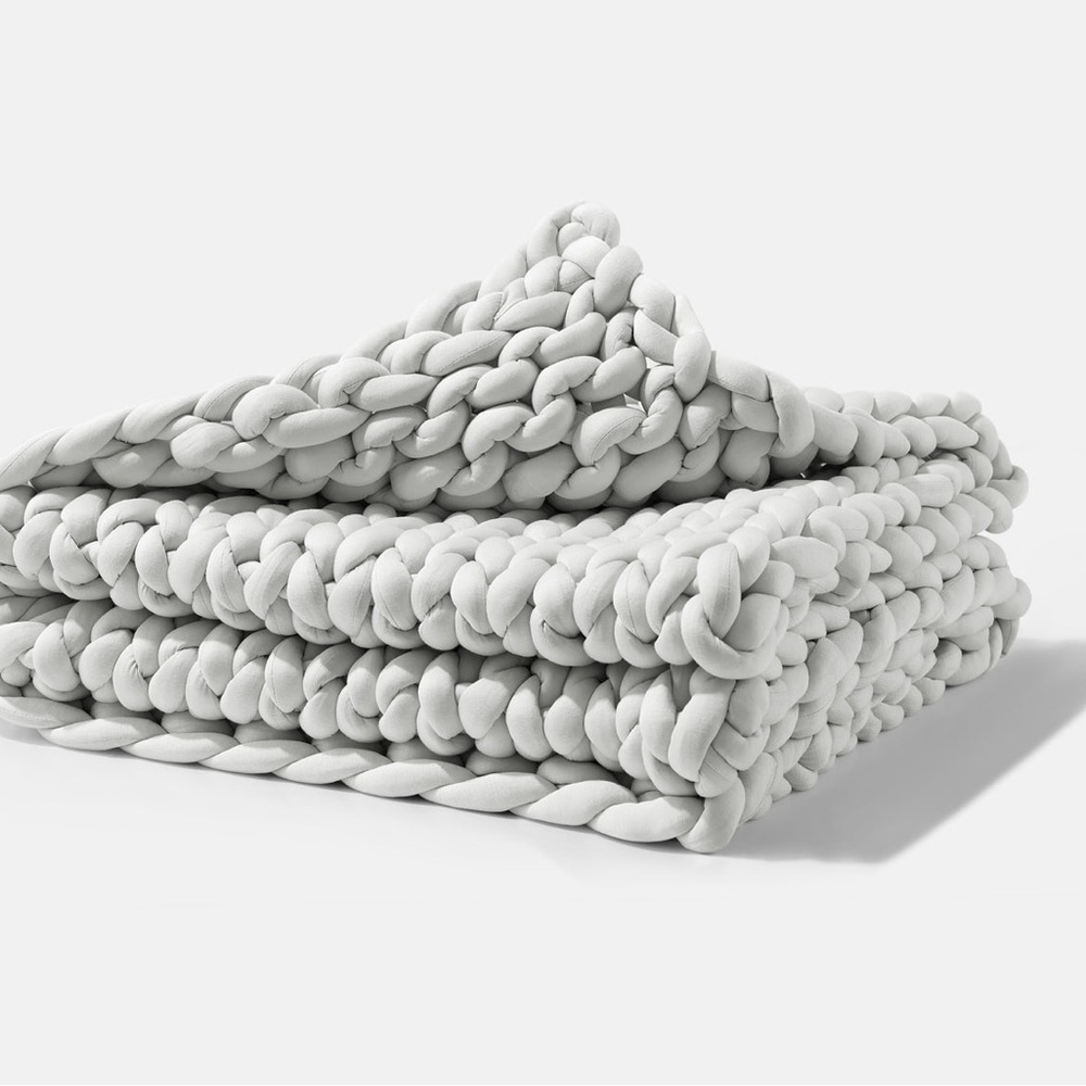 NWT Gravity Chunky Knit Weighted Blanket - Picture 2 of 8
